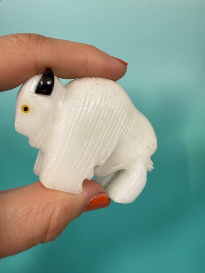 White jade buffalo