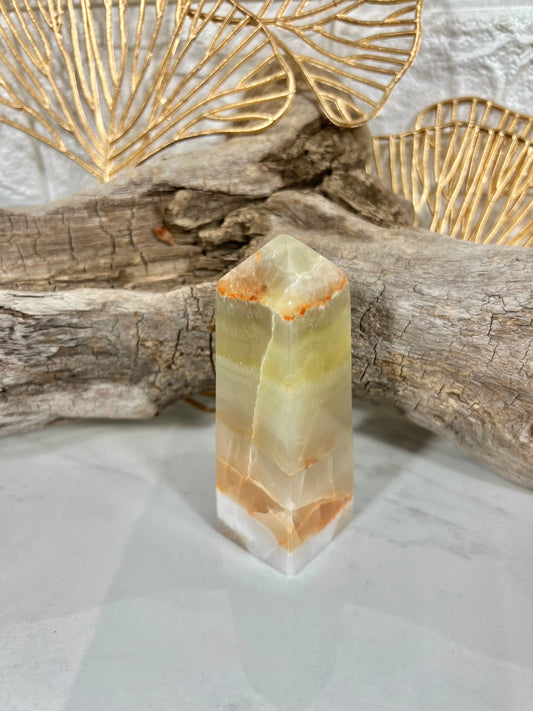 Green calcite tower A