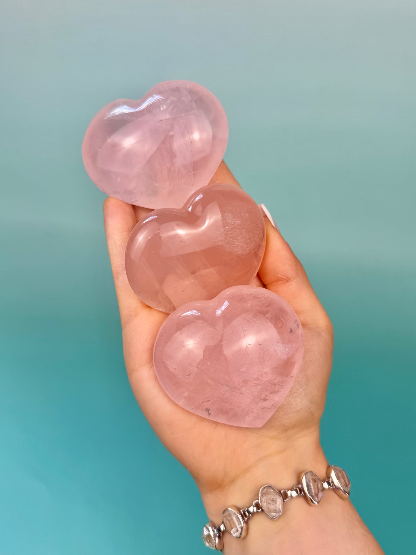 1 gemmy rose quartz heart