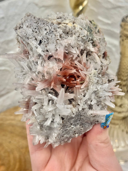 Insane Ferruginous quartz w/crystalized Epidote from the San Felipe Mine, in La Libertad, Peru