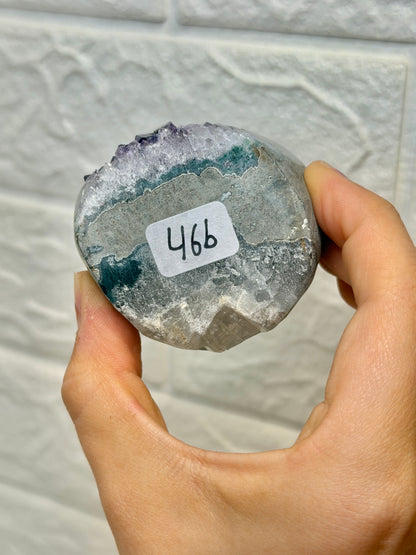 Amazing purple Uruguay amethyst with calcite B
