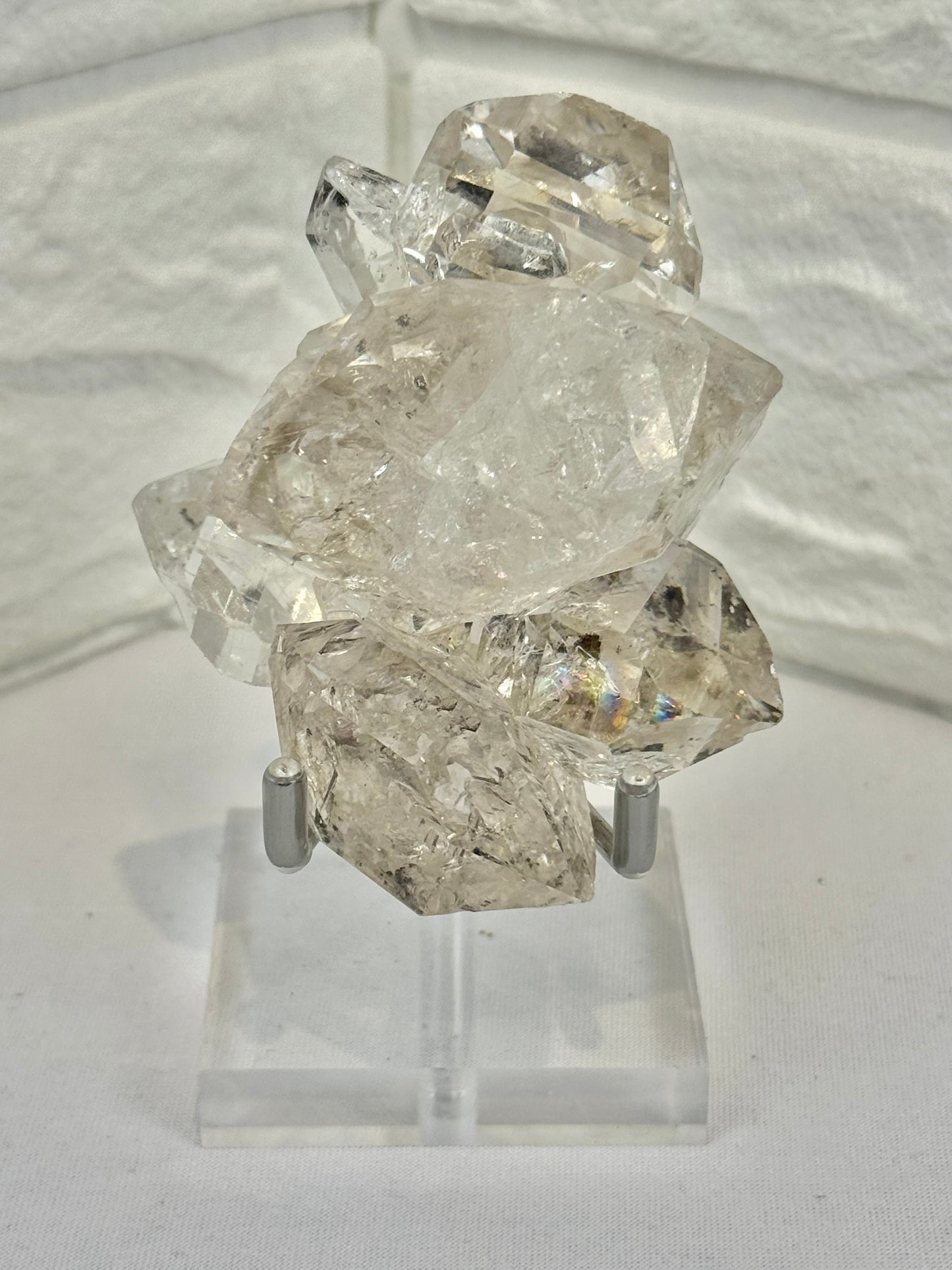 High-grade Herkimer Diamond chain from New York