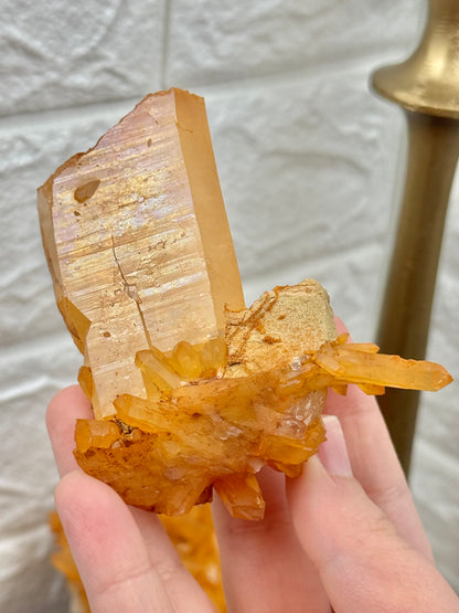 You pick! Tangerine quartz specimens from Brazil