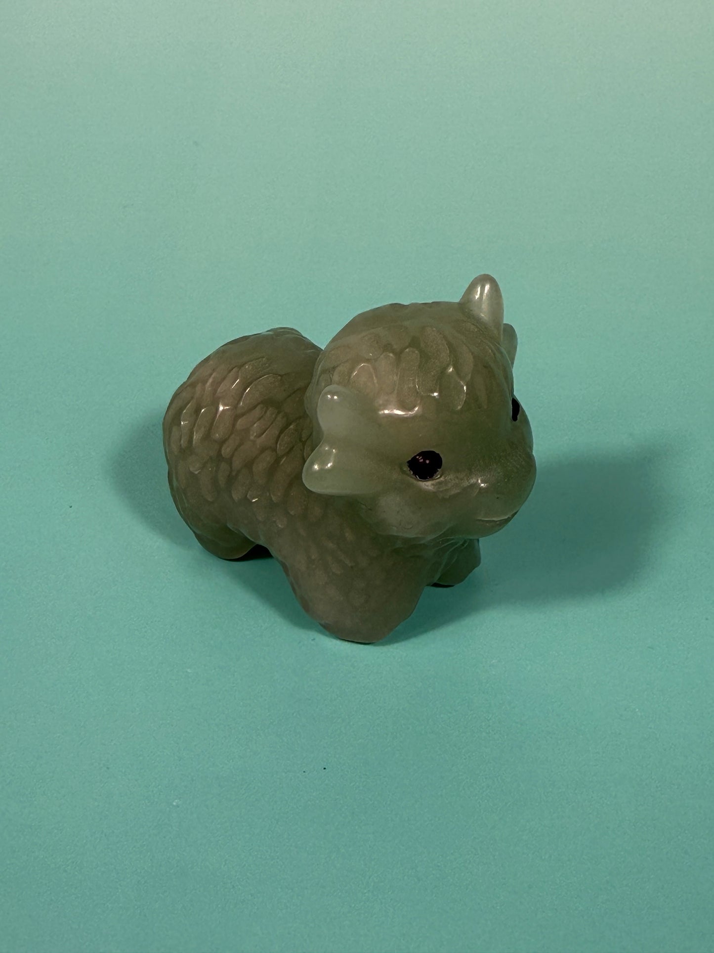 Green aventurine highland cow