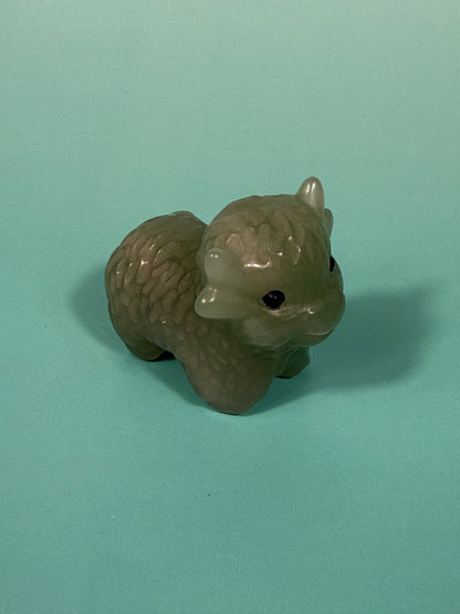 Green aventurine highland cow