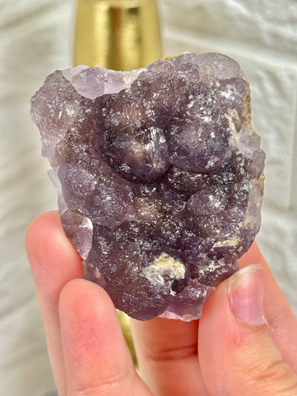 You pick! Stunning boytroydal purple fluorite with pyrite inclusions from Henan, China