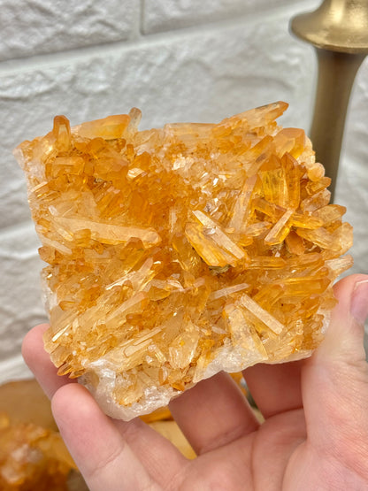 You pick! Tangerine quartz specimens from Brazil