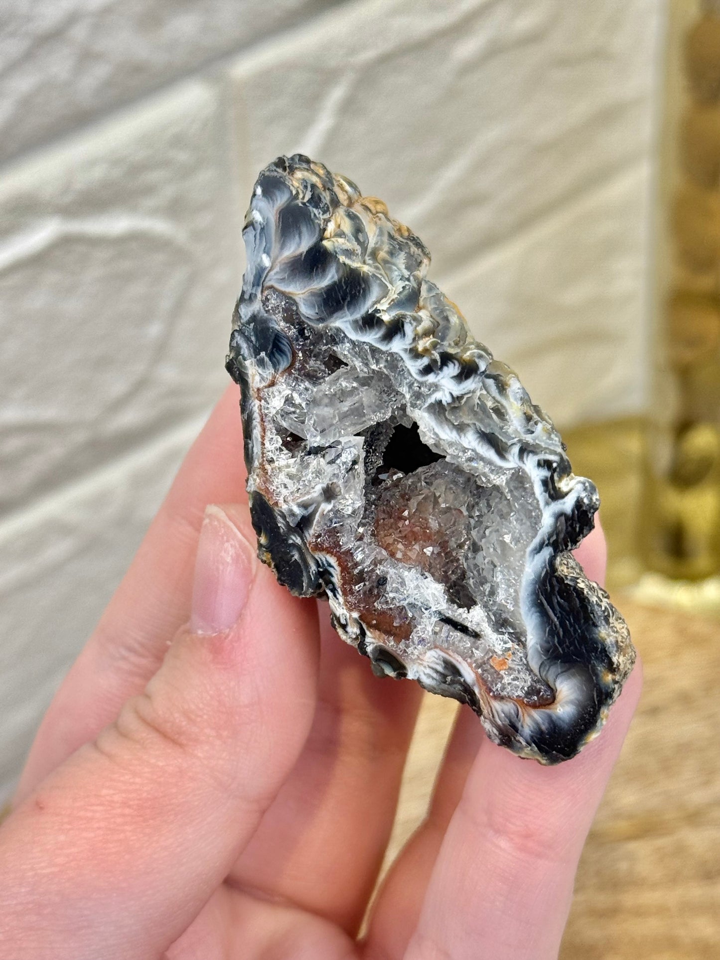 1 intuitive druzy geode from Brazil