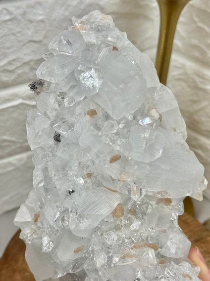 Amazing XL diamond apophyllite specimen from India