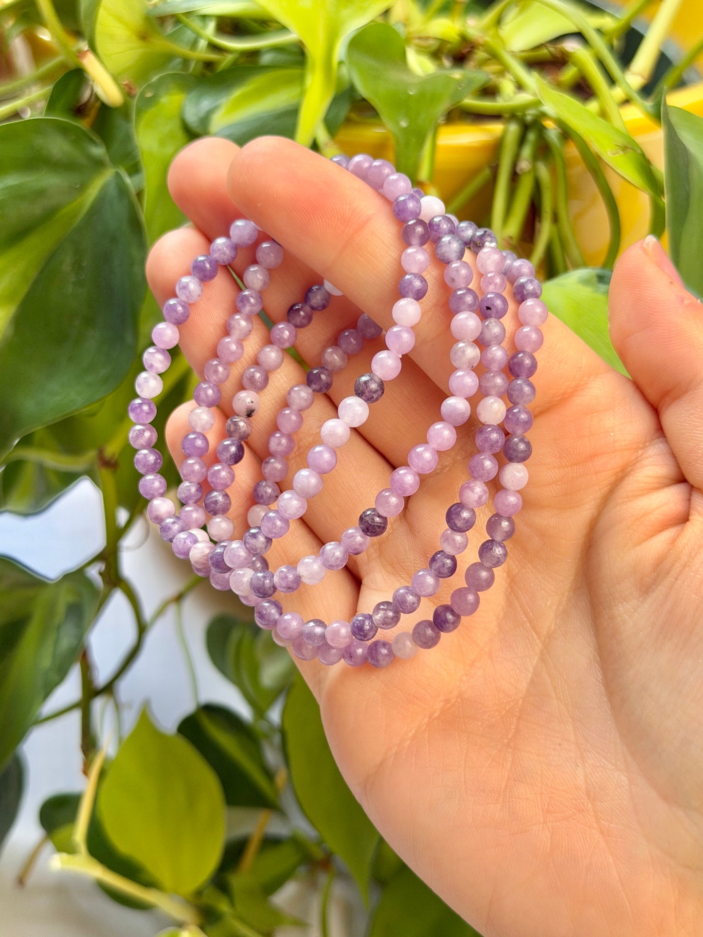 4MM Lepidolite bracelet