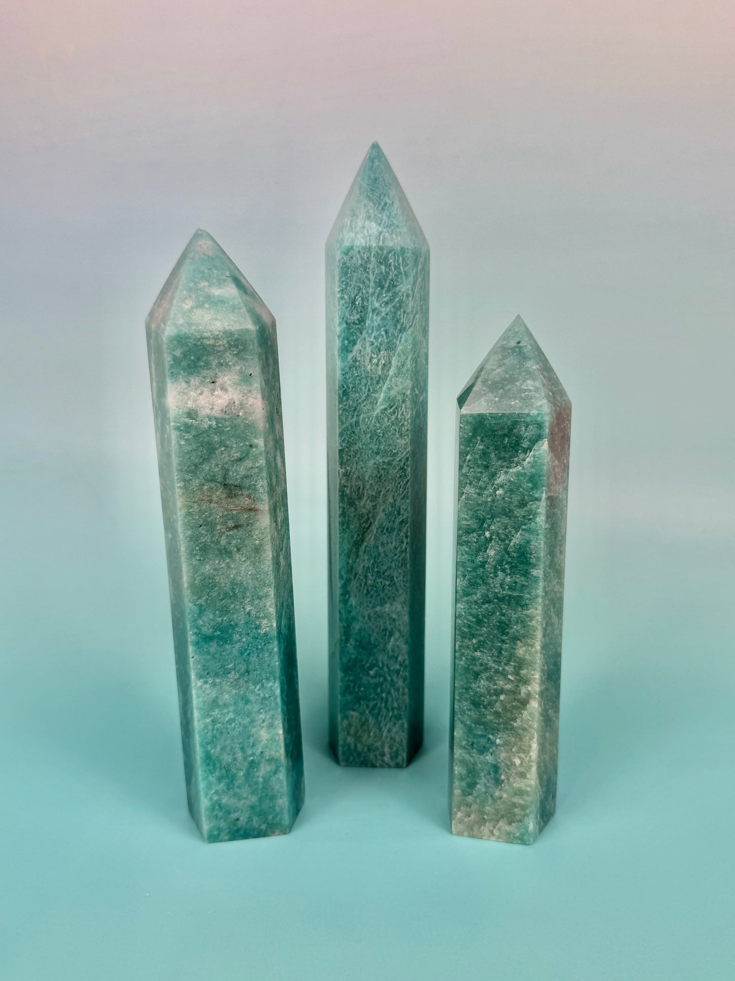 You pick! Imperfect amazonite towers