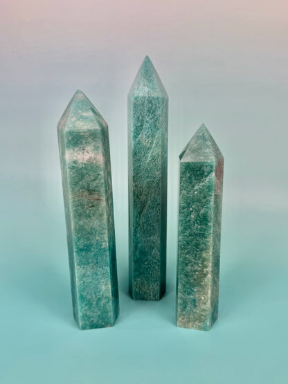 You pick! Imperfect amazonite towers