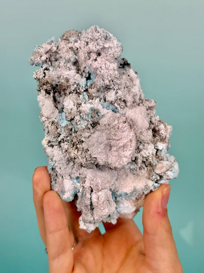 Incredible minty creedite specimen from Guizhou Province, China H