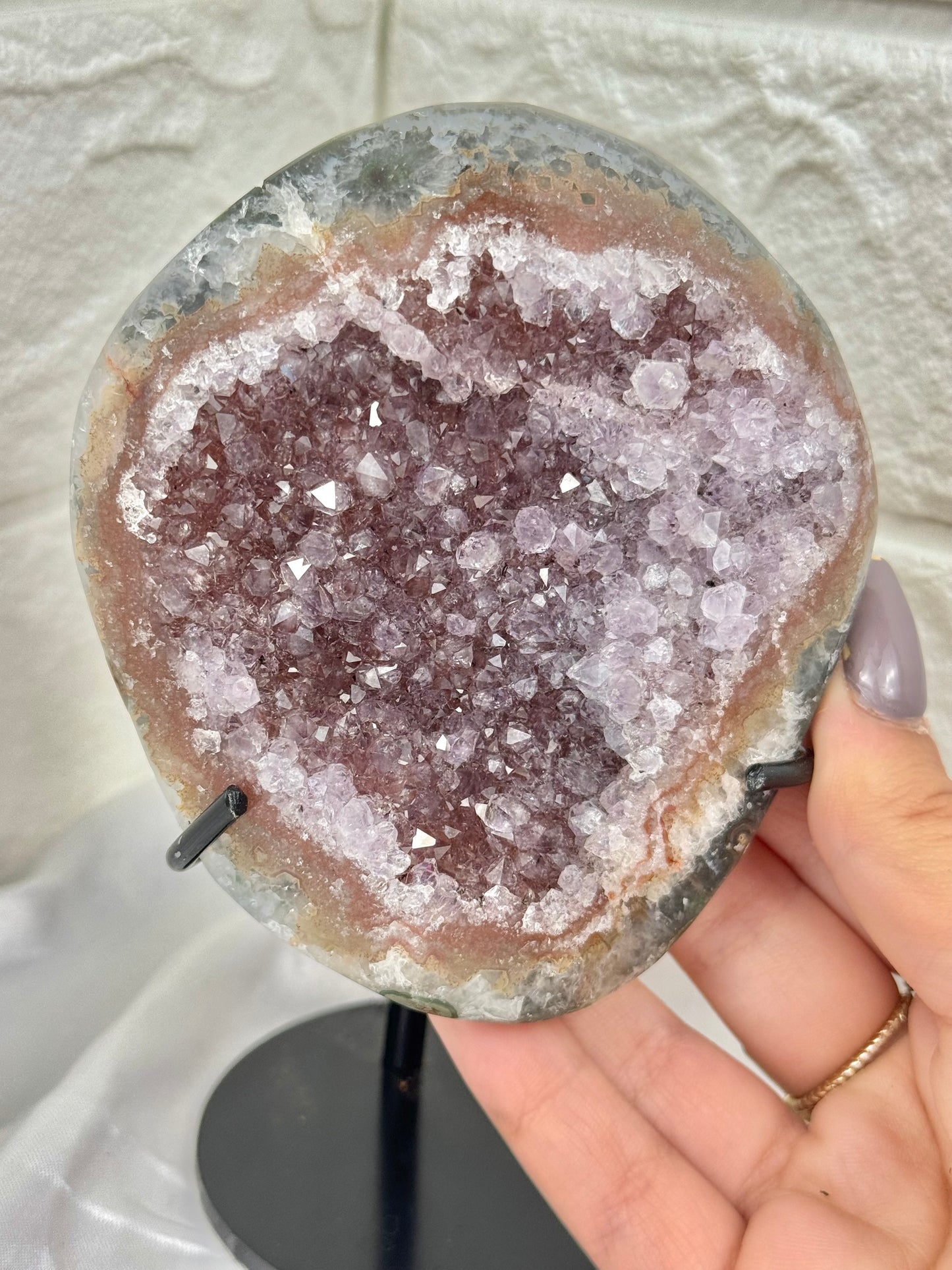 Beautiful amethyst on stand from Brazil