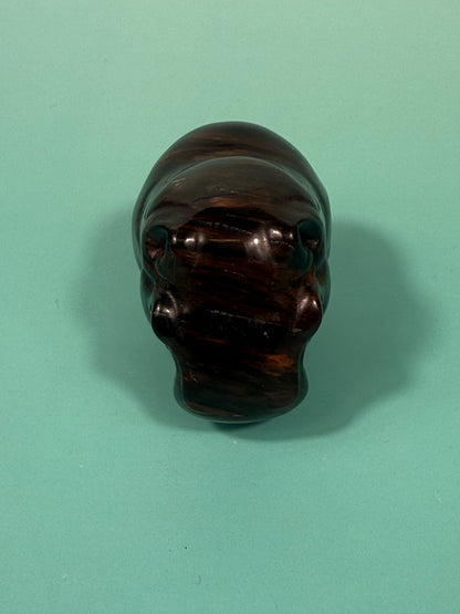 Mahogany obsidian hippopotamus