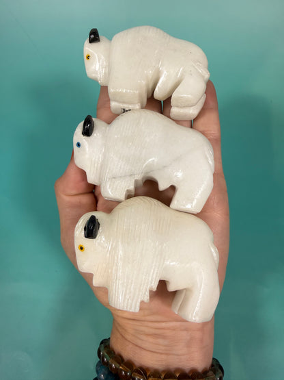 White jade buffalo