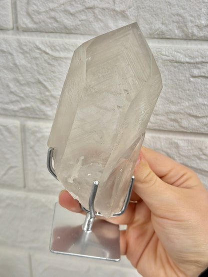 You pick! Black phantom quartz on stands from Brazil