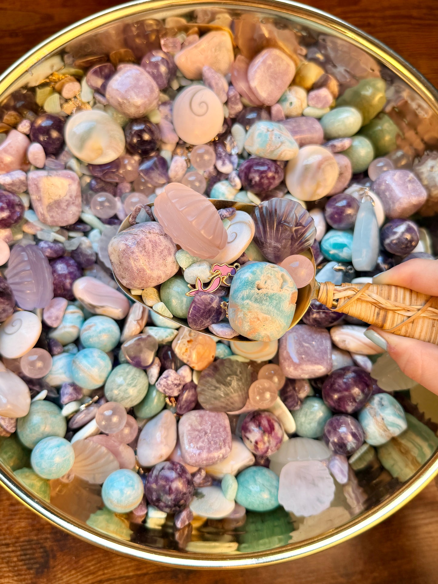 ✨NEW✨ sirens swirl crystal confetti 🧜‍♀️🩵🍭