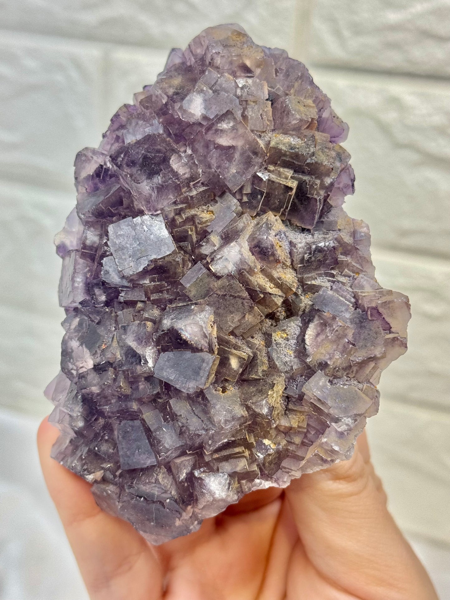 Gorgeous purple cubic fluorite specimen from China