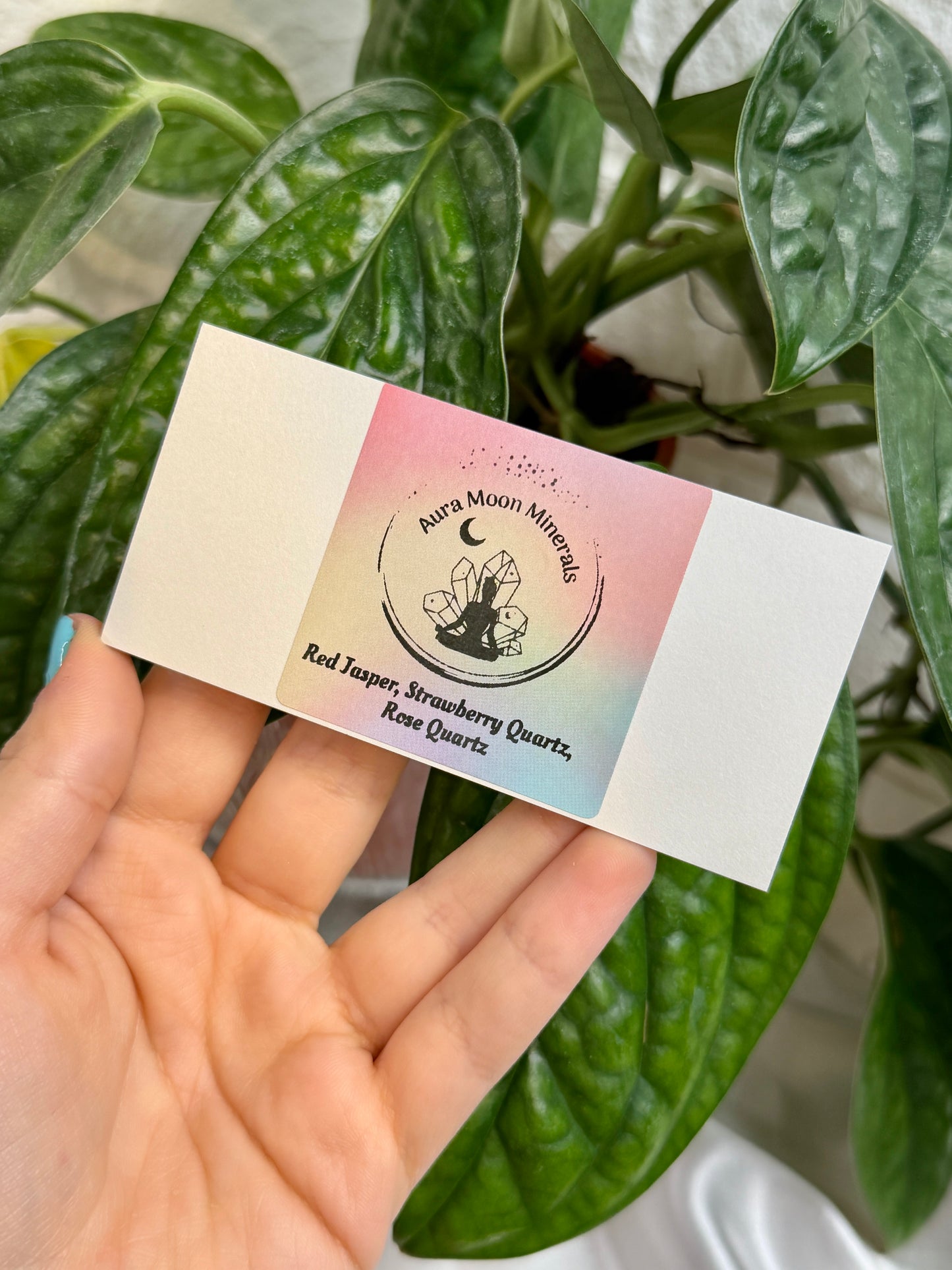 1 auramoon red jasper, strawberry quartz, and rose quartz heart pack