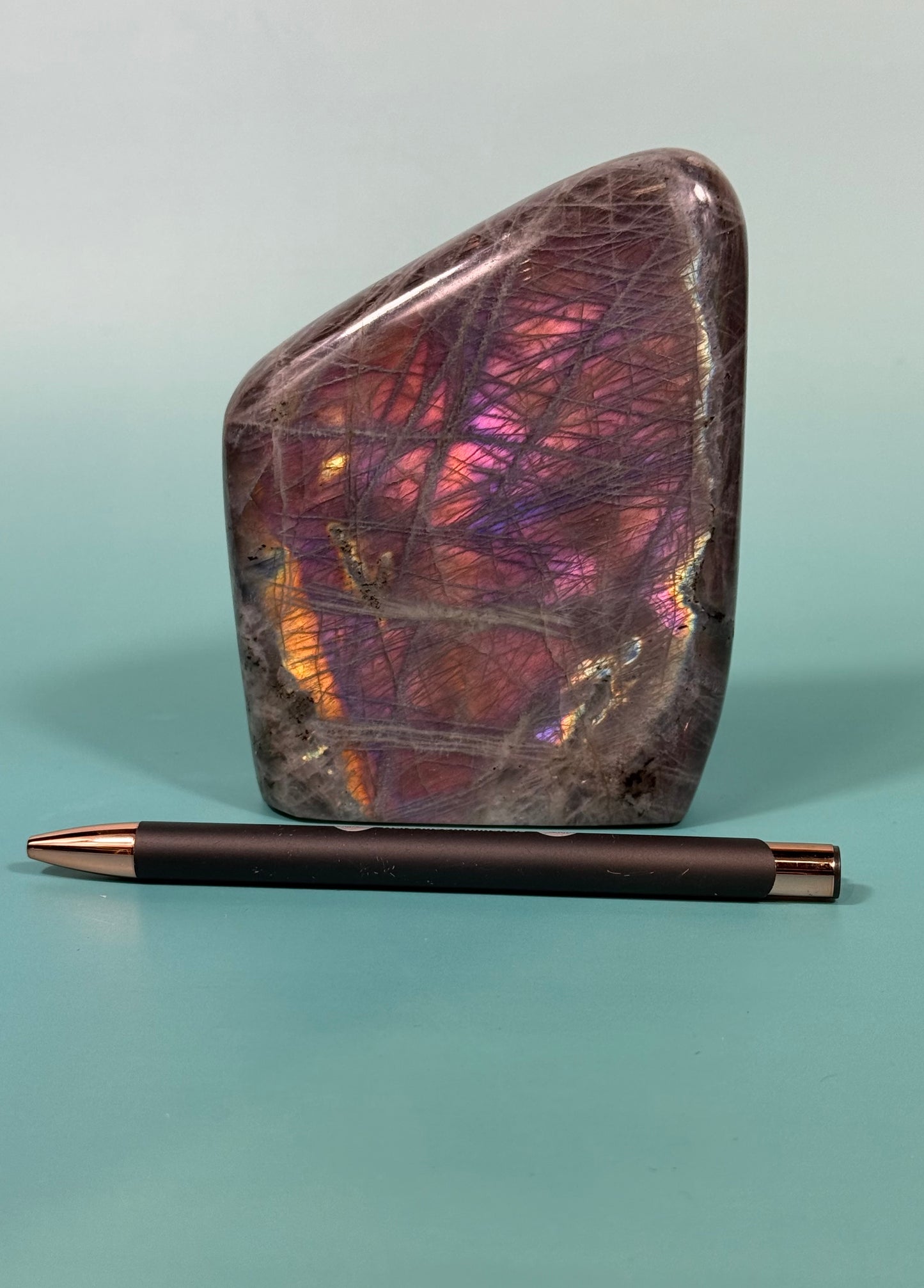 Hot pink flash labradorite Freeform A