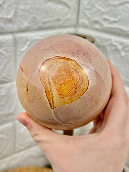 LG stunning polychrome jasper sphere