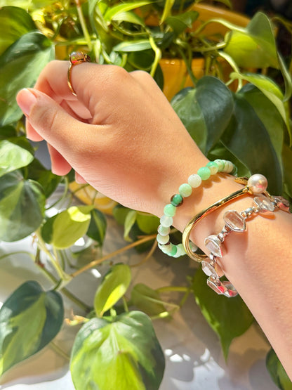 6MM Green Chrysophrase bracelet