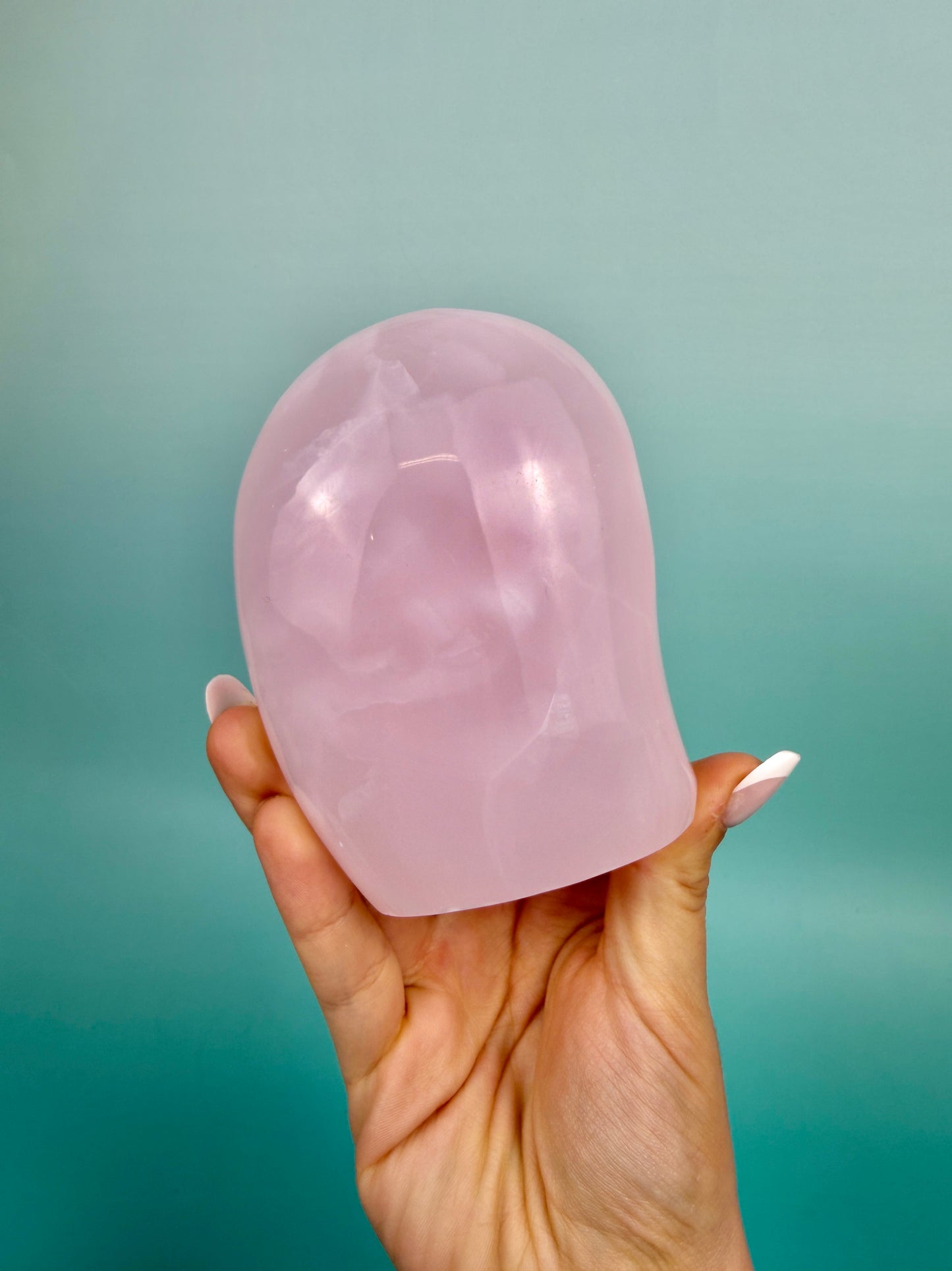 1 UV reactive pink mangano calcite Freeform