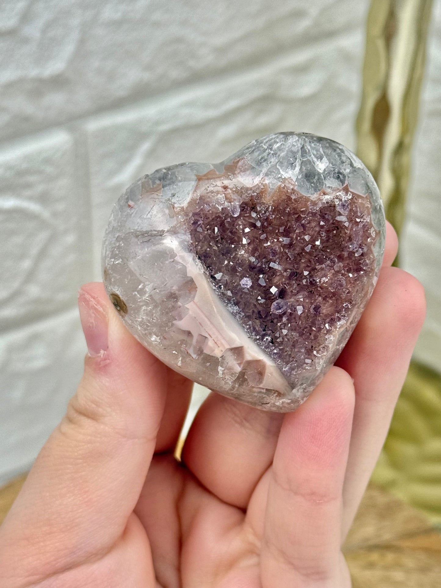 You pick! Amethyst hearts from Brazil