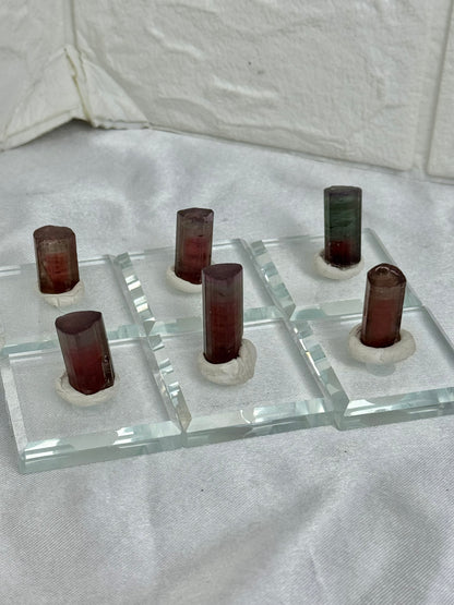 You pick! Juicy watermelon tourmaline specimens from Afghanistan