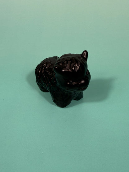 Black obsidian Highland cow