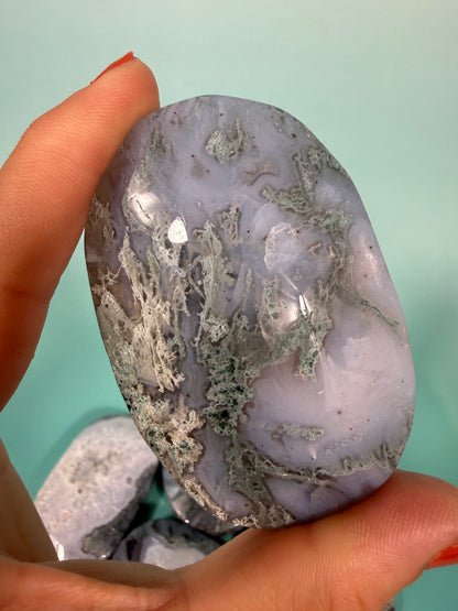 LG moss agate palm stone