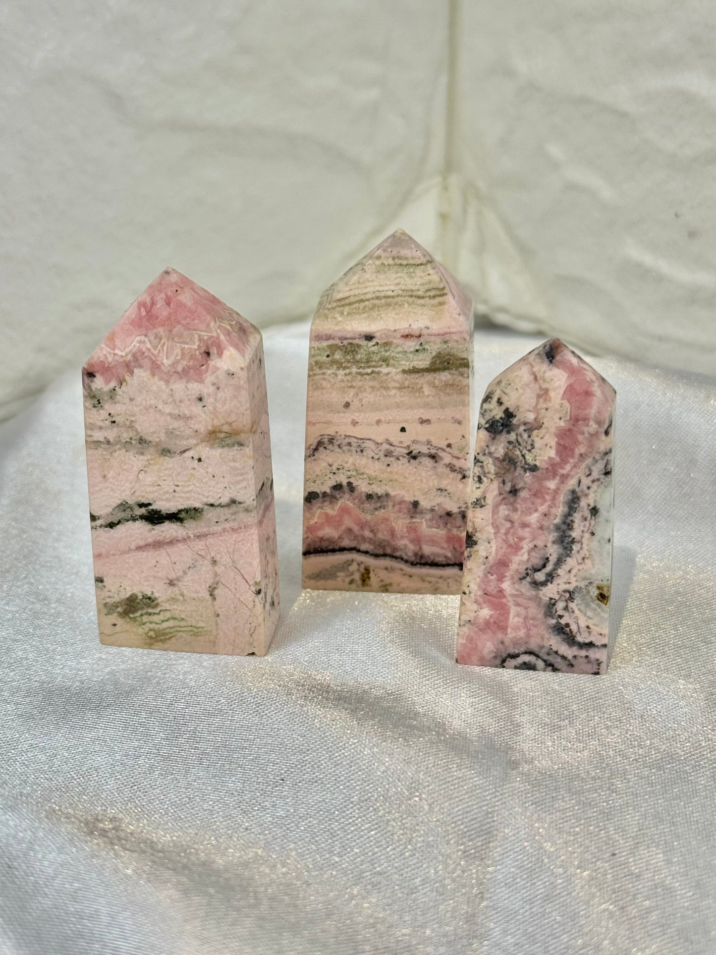 1 rhodonite tower from Peru