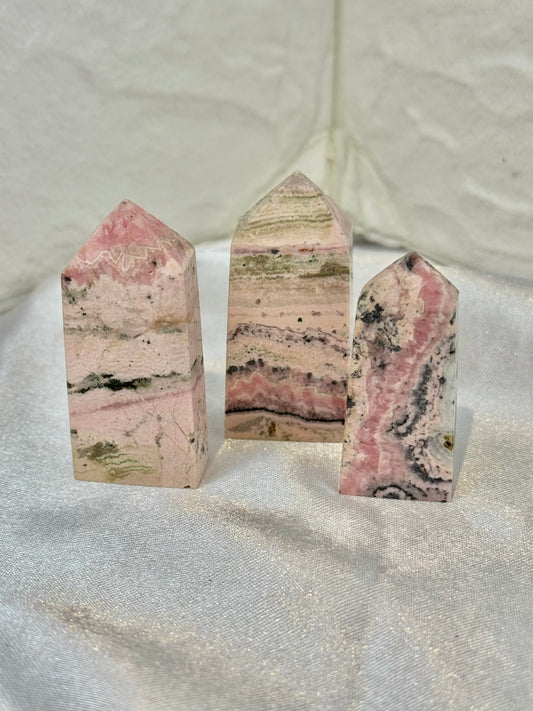 1 rhodonite tower from Peru