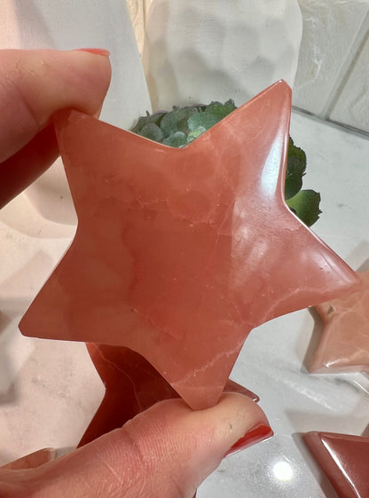 1 strawberry calcite star