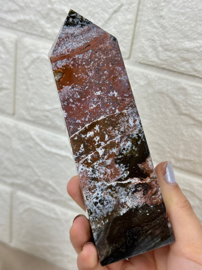 You pick! “Berry” sea jasper towers from Madagascar