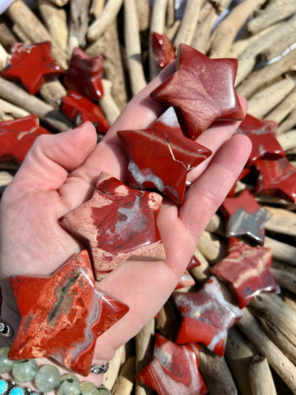 1 stunning red jasper star