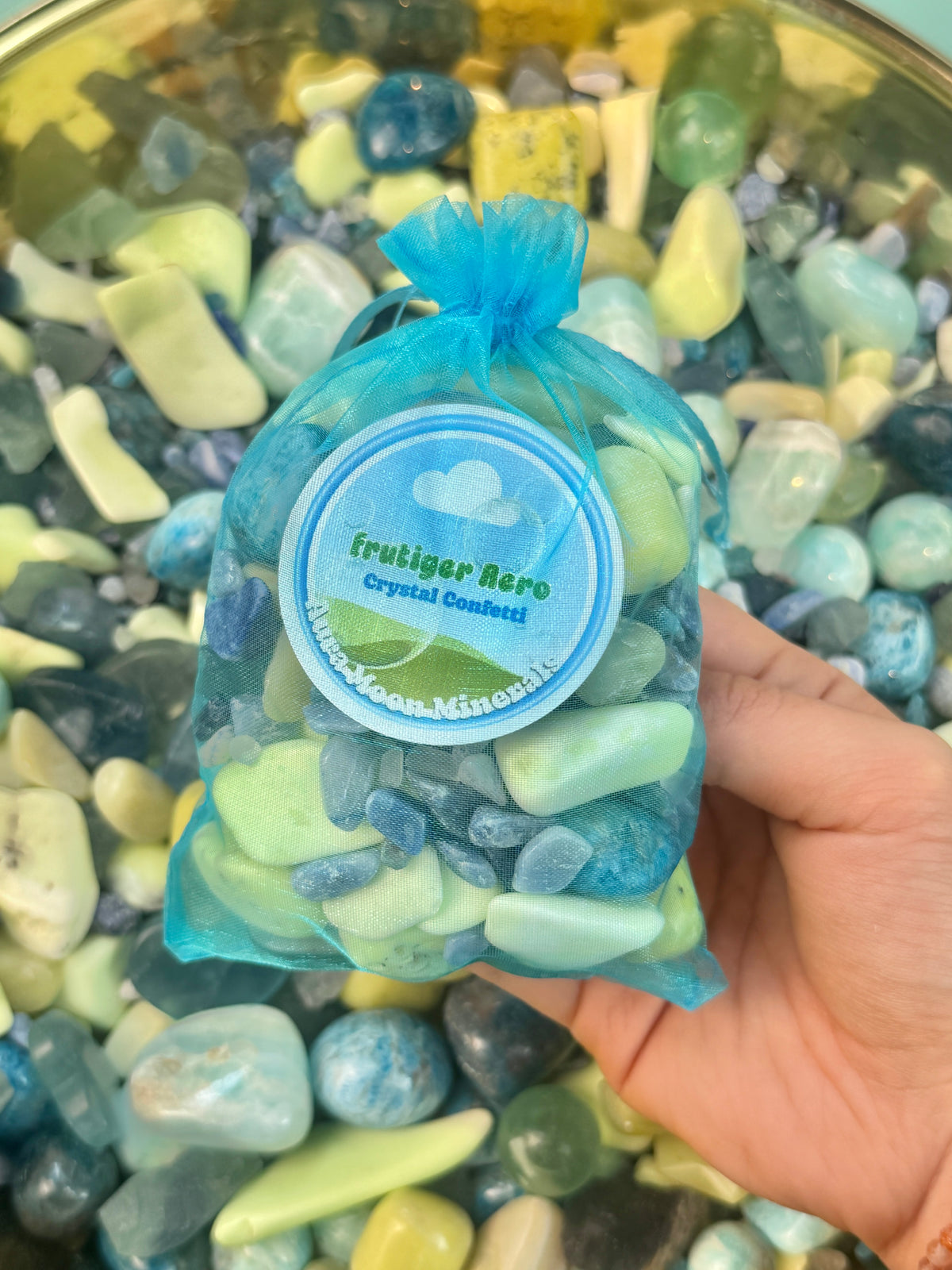 Limited edition ✨ frutiger aero crystal confetti mix! 🎉💚💎