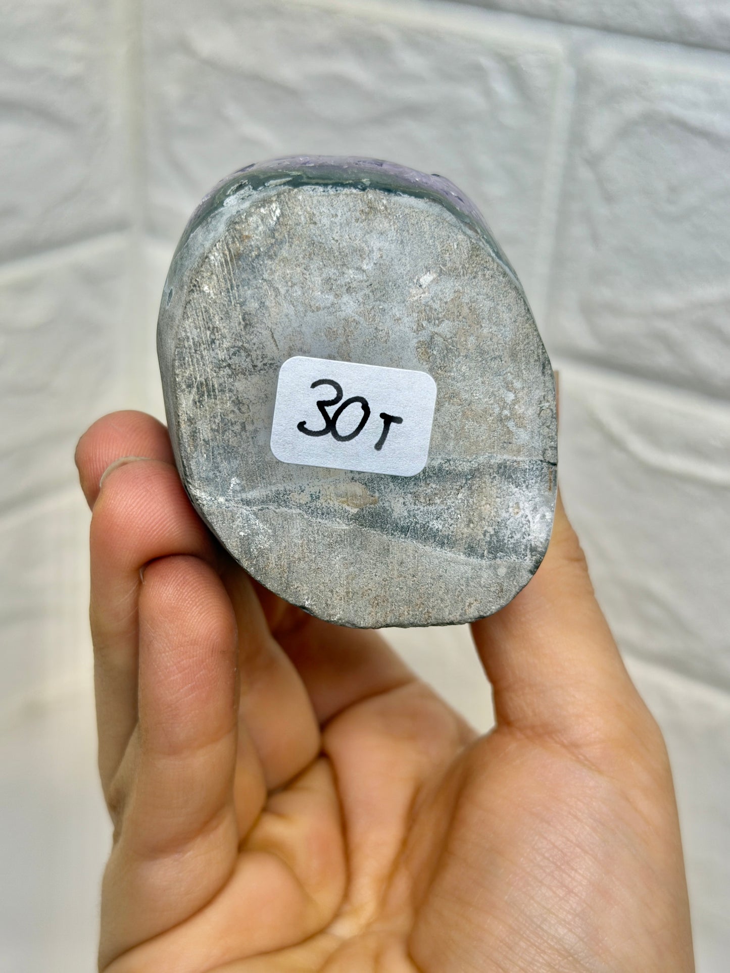 Juicy deep purple Uruguay amethyst with calcite T