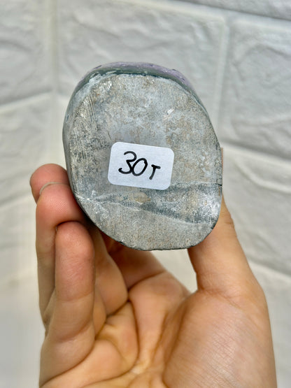 Juicy deep purple Uruguay amethyst with calcite T