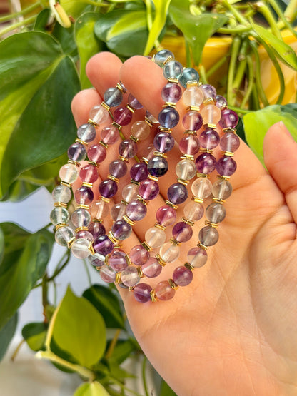 8MM Rainbow Fluorite bracelet