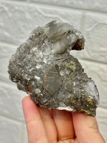 You pick rainbow chalcopyrite coated Benz calcite from China