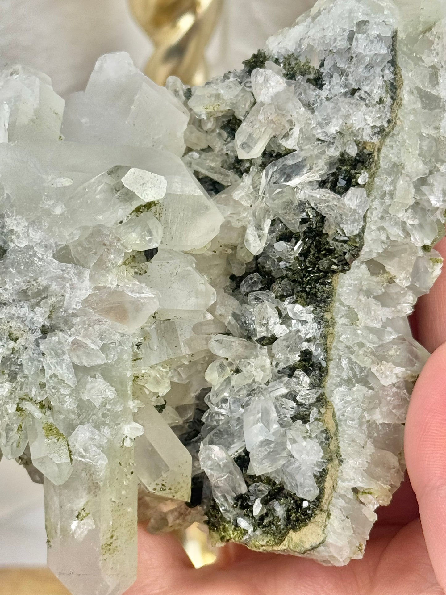 Insane Chlorite x Quartz x Epidote specimen from Anatolia, Turkey