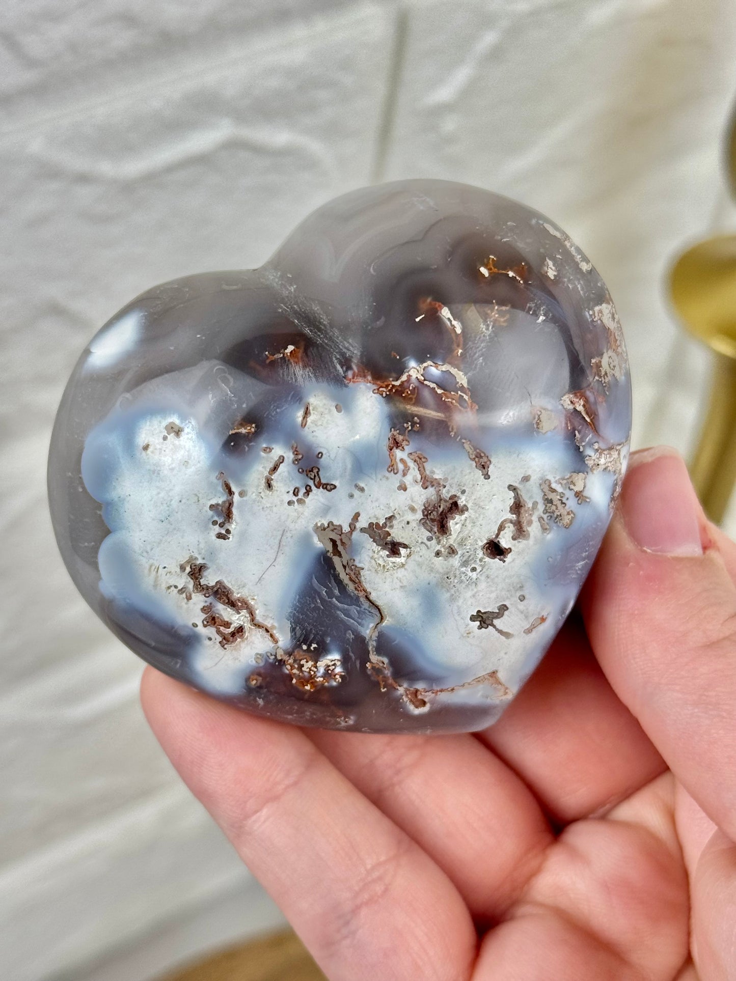 You pick! Orca agate hearts from Madagascar