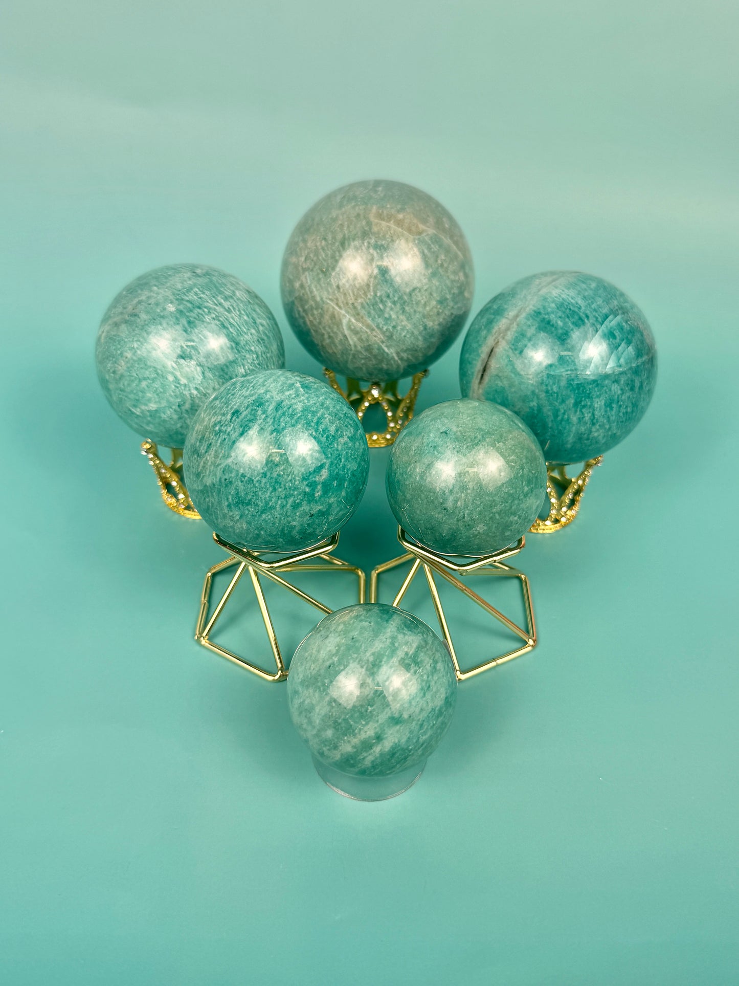 You pick! Beautiful amazonite spheres