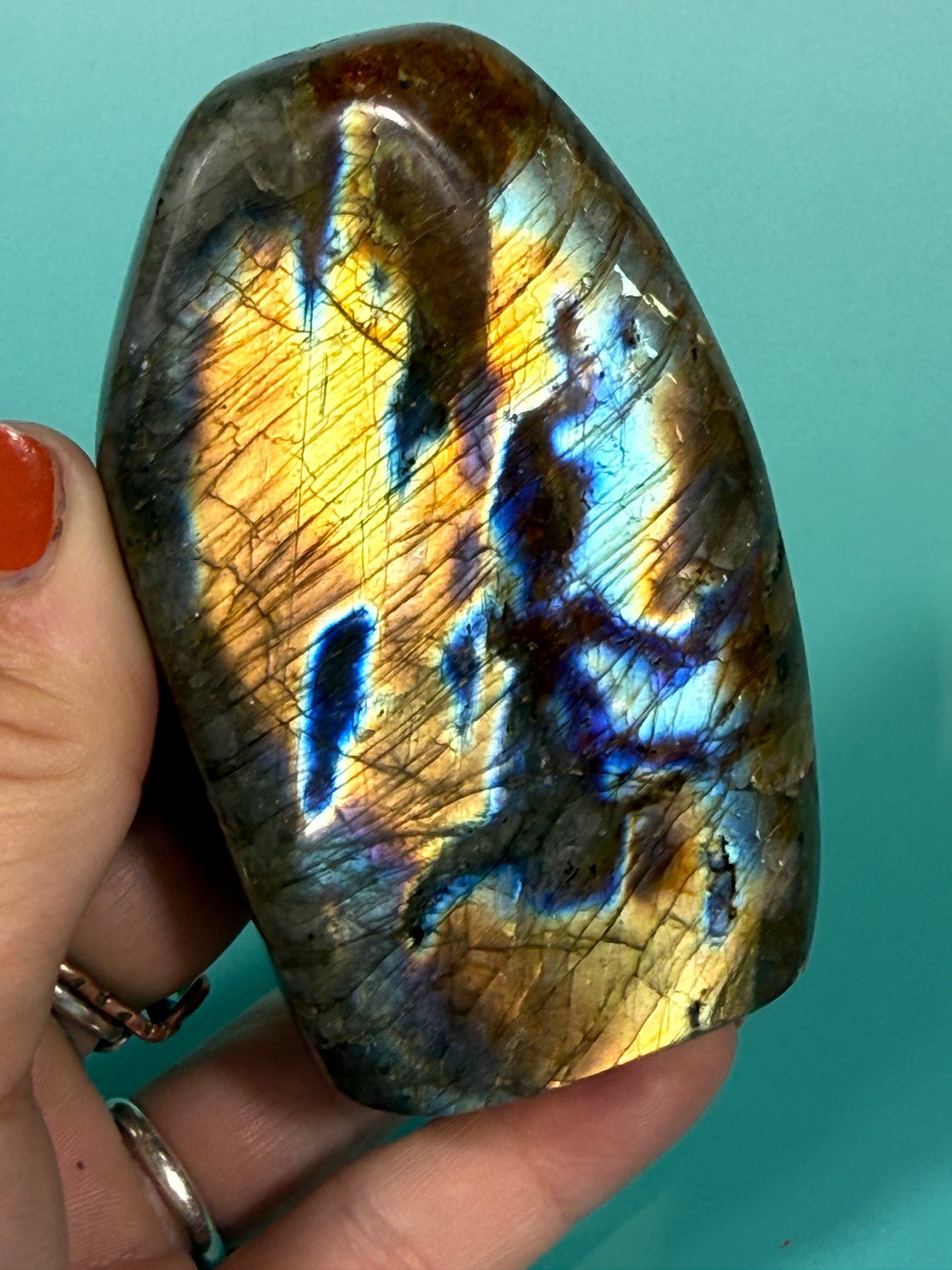 Rainbow flash labradorite Freeform N