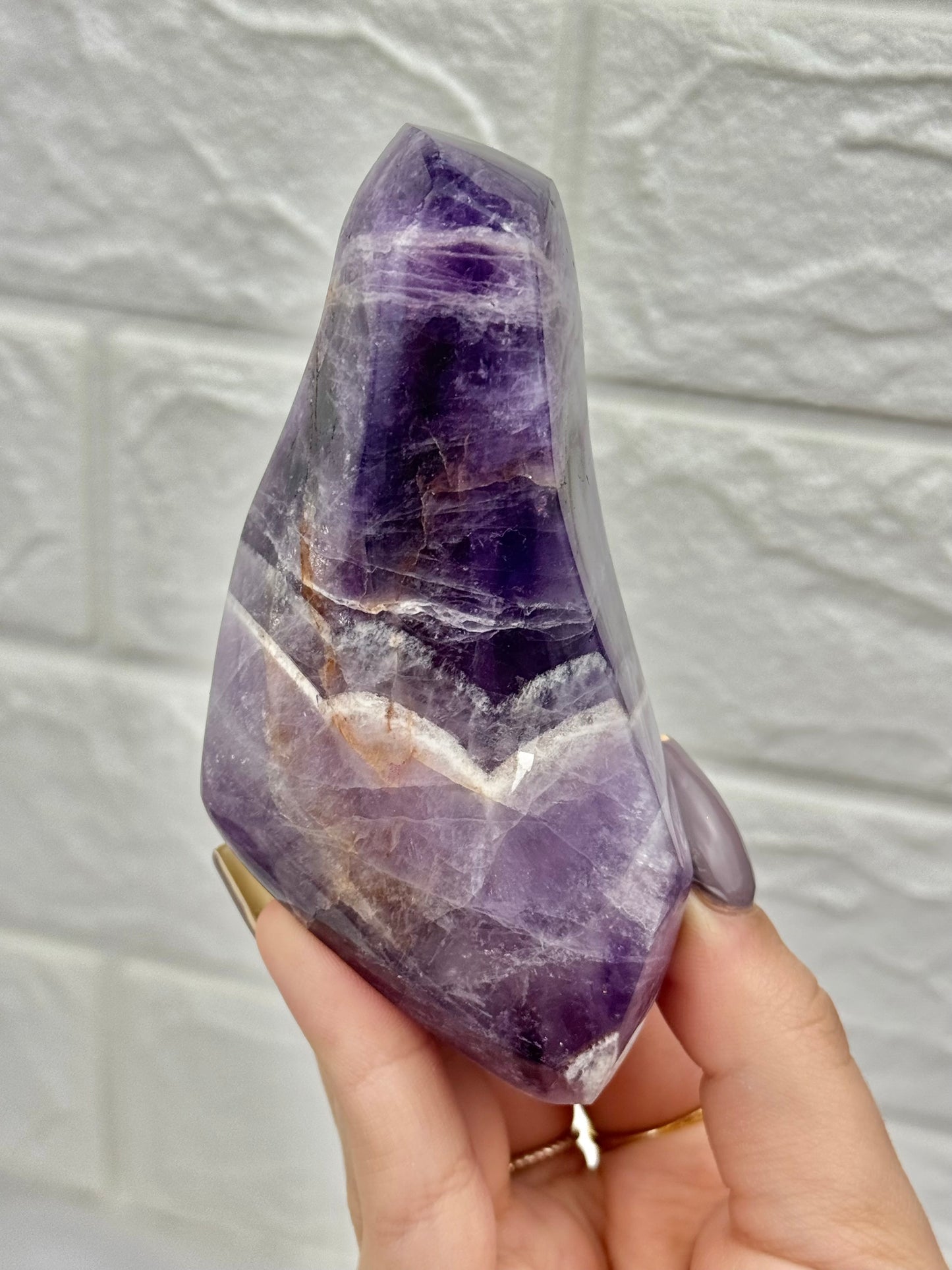 You pick! Chevron amethyst Freeform’s from Brazil