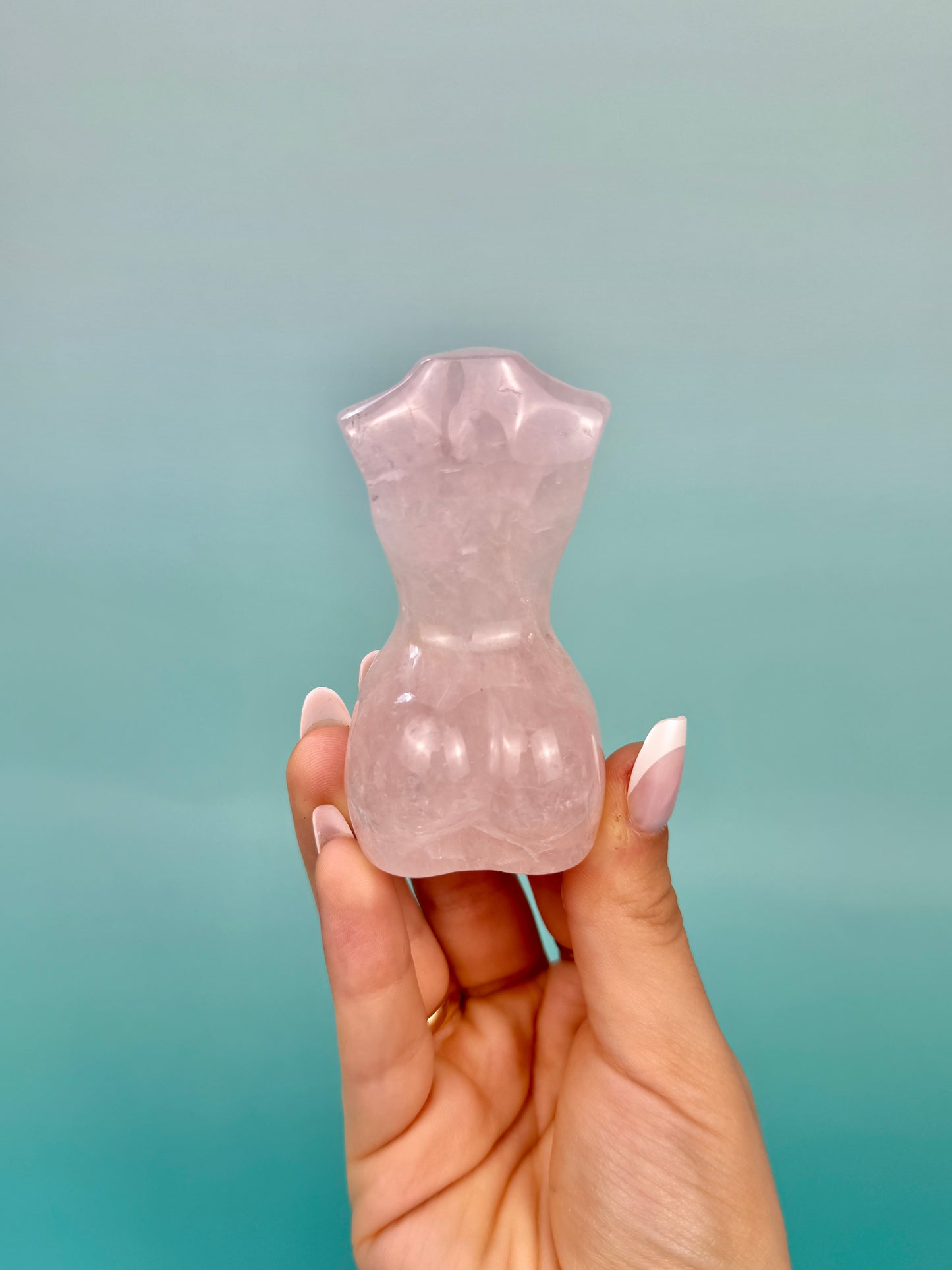 Rose quartz goddess body