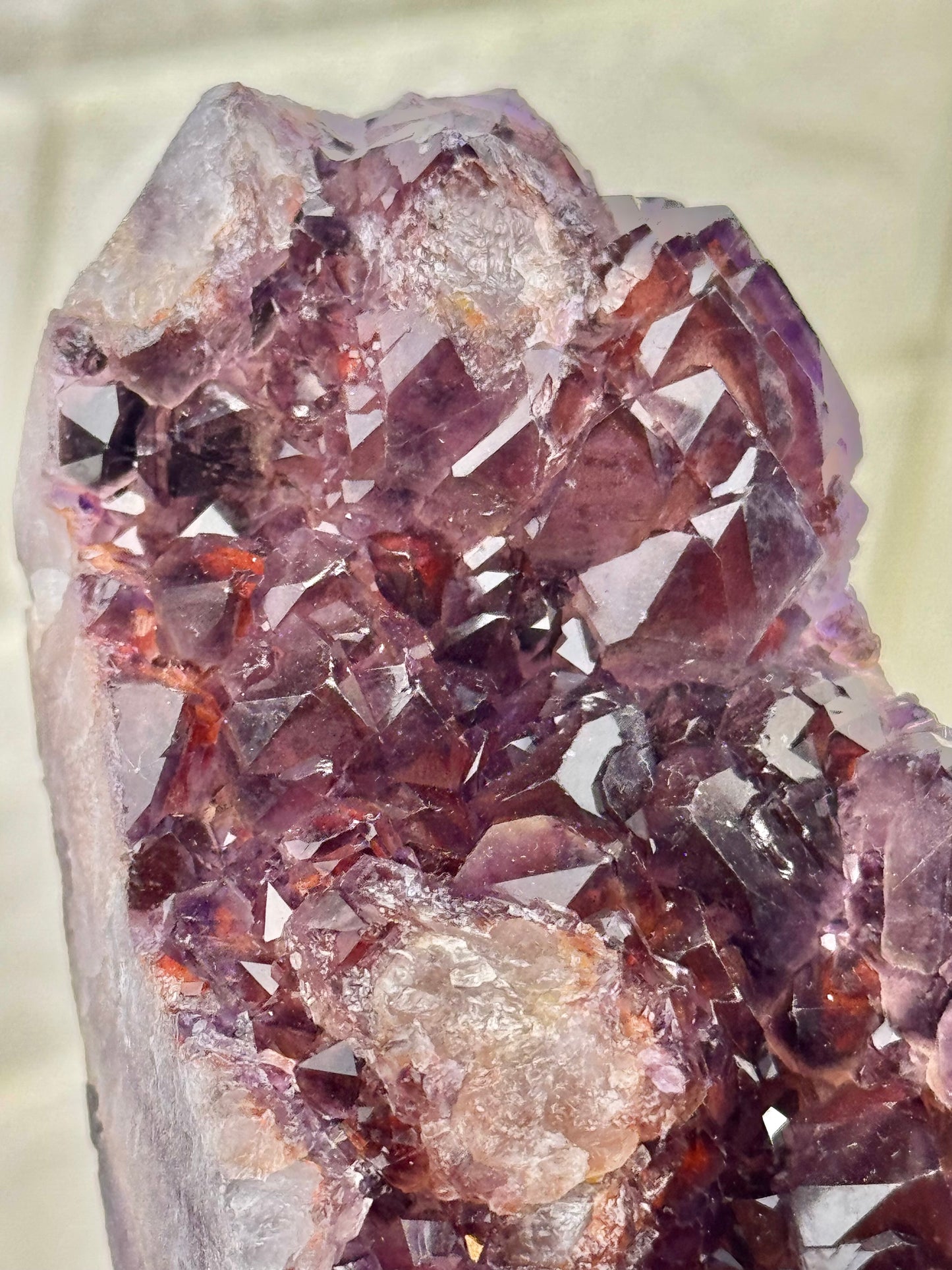 Incredible elestial hematite amethyst from India