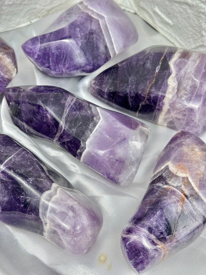 You pick! Chevron amethyst Freeform’s from Brazil